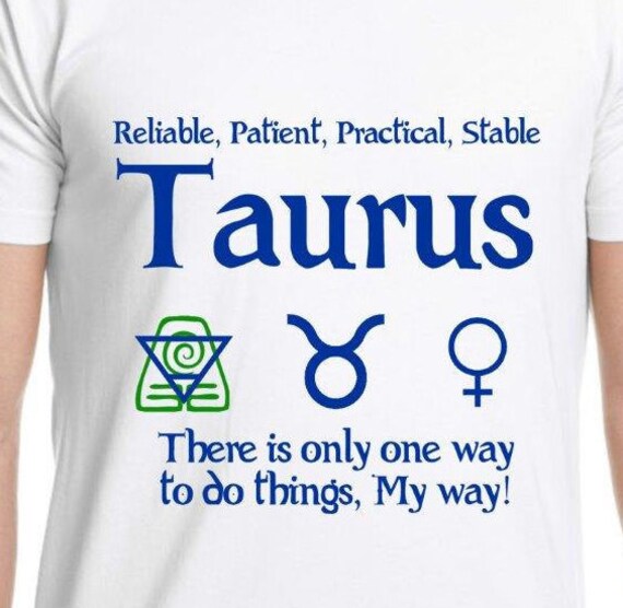 Taurus Horoscope T Shirt Birthday Shirt April May Zodiac Sign