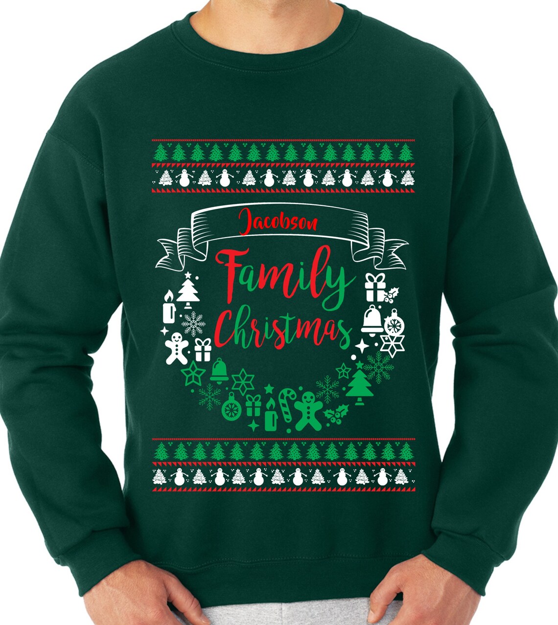 Family Christmas Sweater Custom Family Name Hoodie Xmas Gift - Etsy UK