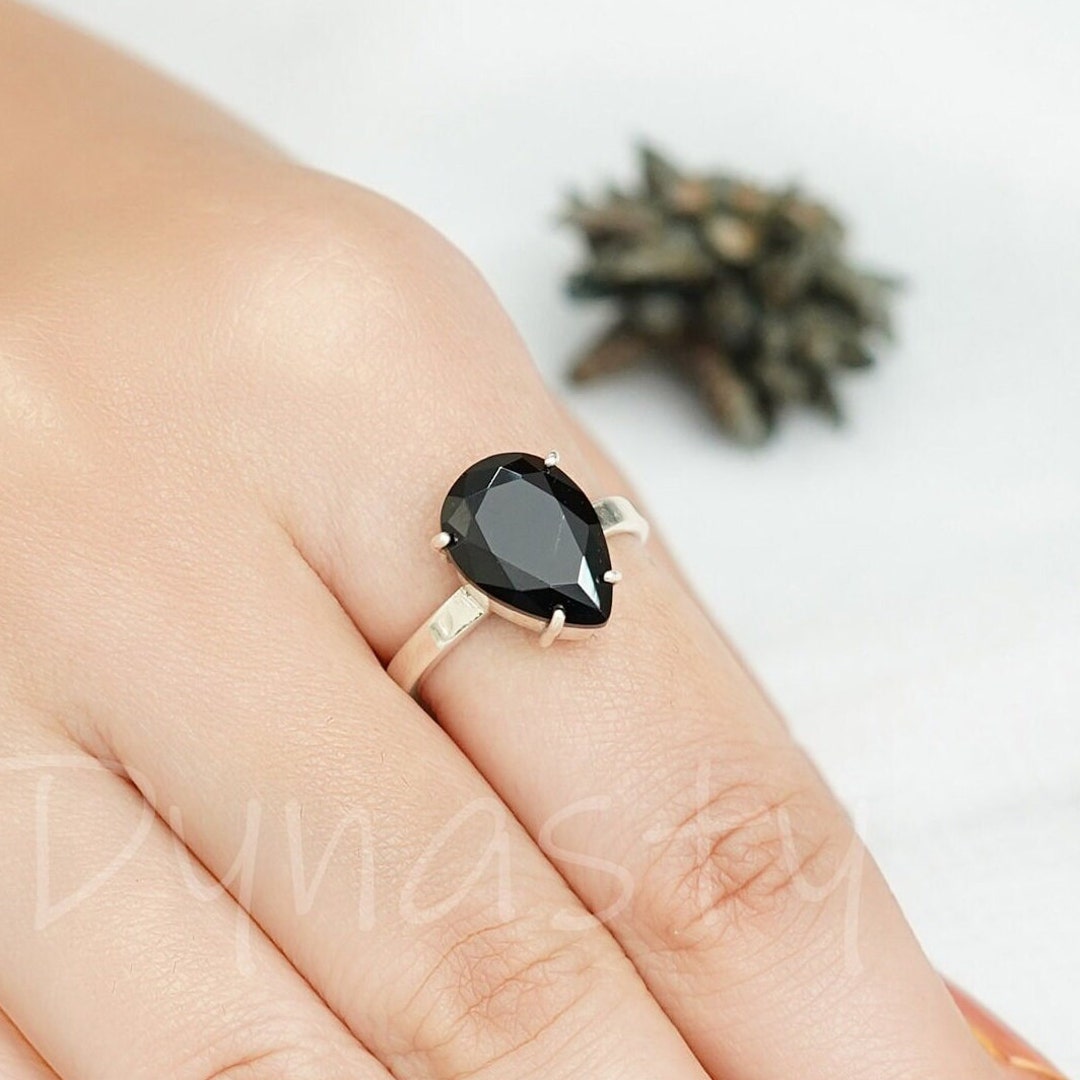 Etsy black onyx ring sale