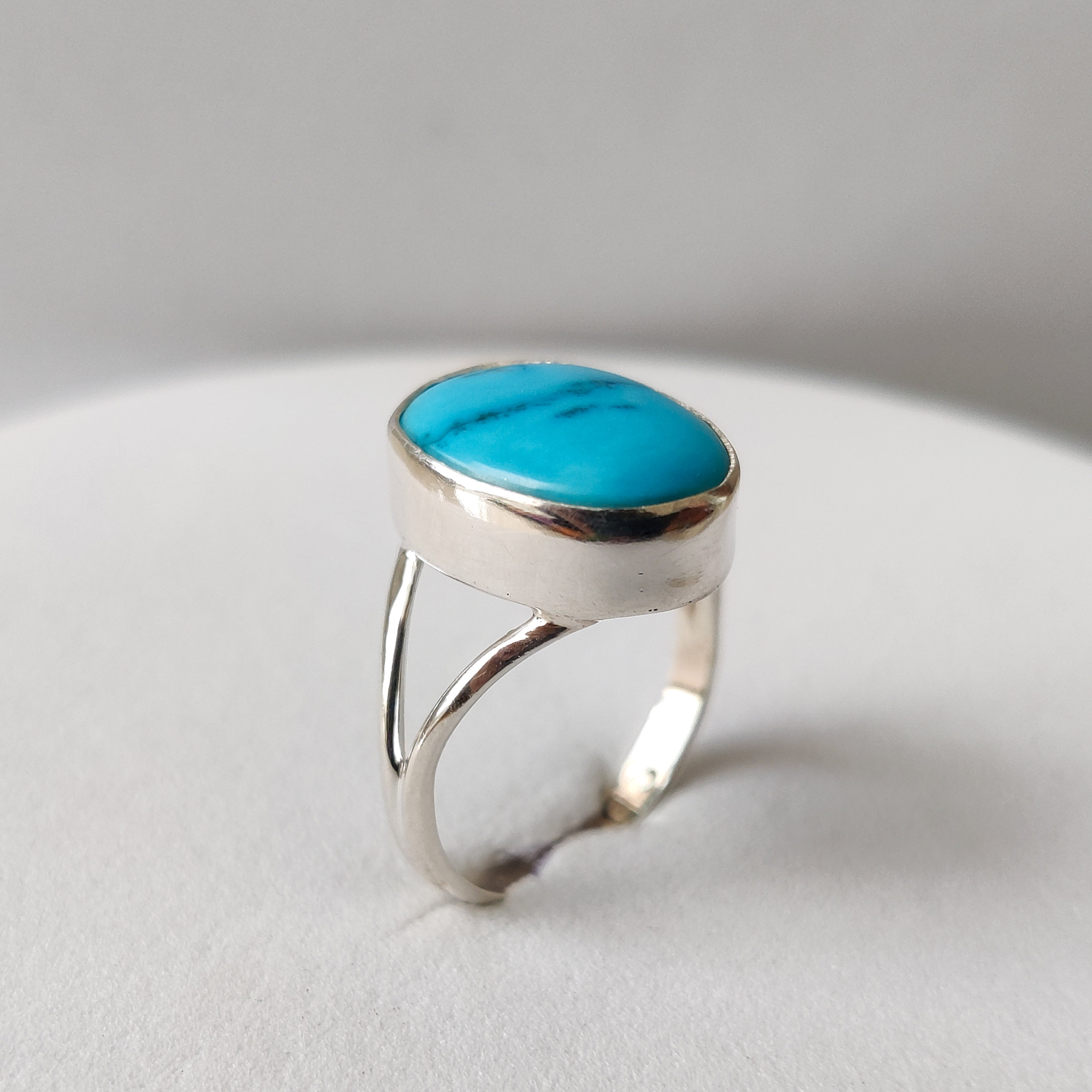 Sleeping Beauty Turquoise Ring: Handmade Sterling Silver Statement Ring ...