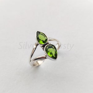 Handmade Peridot Sterling Silver Ring: August Birthstone