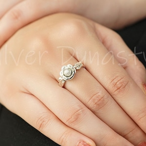 Floral Ring, 925 Solid Sterling Silver Ring, Flower Ring, Handmade Jewelry, Handmade Silver Ring, Nature Ring, Leaf Ring, Gift For Her