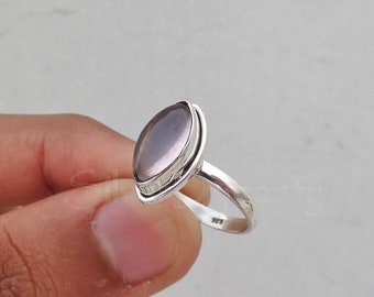 Natural Rose Quartz ring, 92.5% sterling silver ring, handmade ring, silver Rose Quartz ring, DailyWear, Top Quality