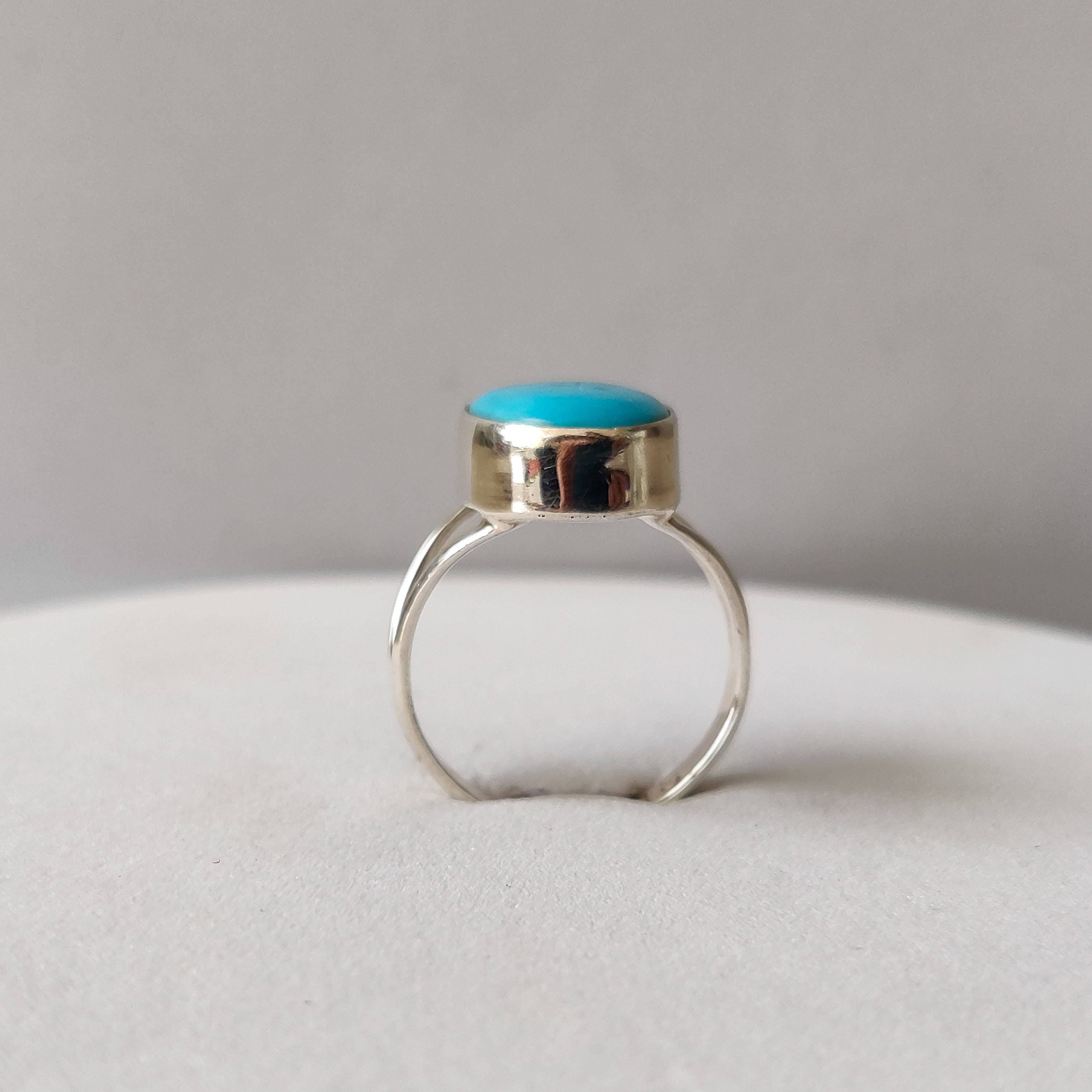 Sleeping Beauty Turquoise Ring: Handmade Sterling Silver Statement Ring ...