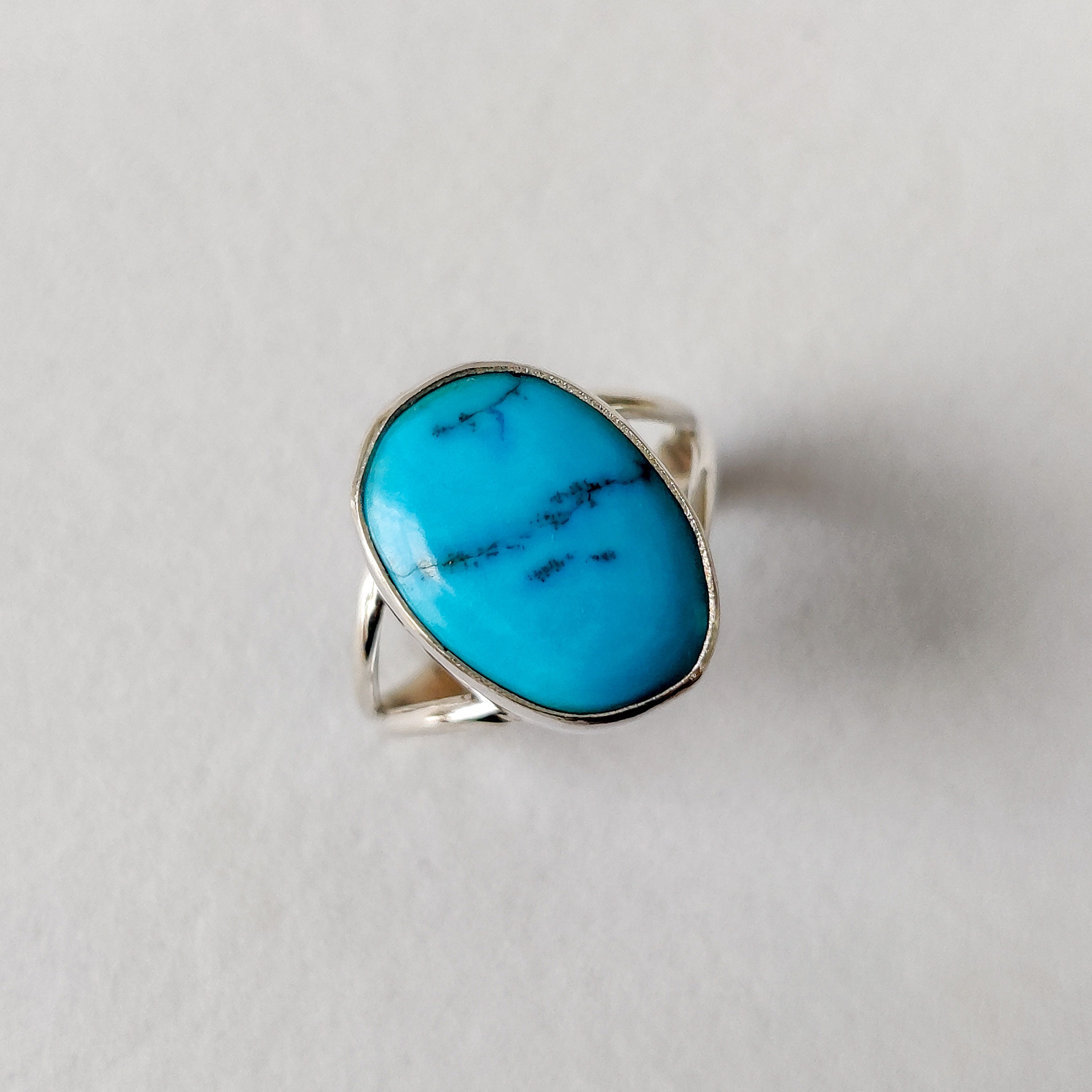 Sleeping Beauty Turquoise Ring: Handmade Sterling Silver Statement Ring ...