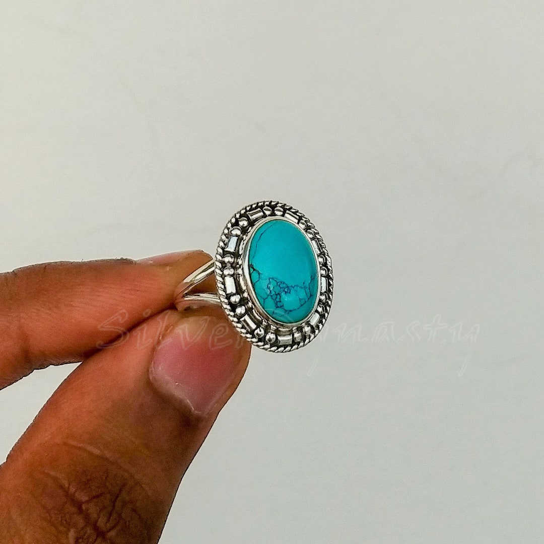 Turquoise Ring, ,92.5% Sterling Silver Ring, Silver Ring, 925 Solid Sterling Silver Ring,natural Turquoise Ring, Women's Ring, Handmade Ring - Etsy Turquoise Ring, ,92.5% Sterling Silver Ring, Silver Ring, 925 Solid Sterling Silver Ring,natural Turquoise Ring, Women's Ring, Handmade Ring - Etsy