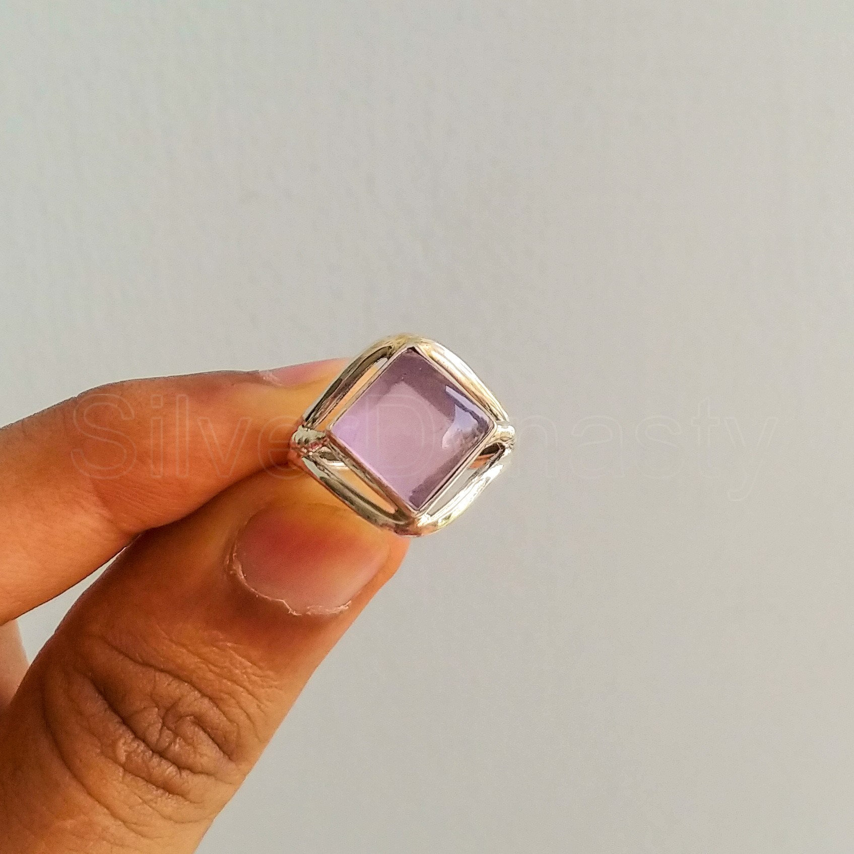 Natural Rose Quartz Ring 925 Solid Sterling Silver Ring Etsy UK