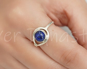 Lapis Lazuli ring,handmade ring, 92.5% sterling silver ring, silver lapis ring,gemstone ring,sterling silver ring, handmade ring, lapis