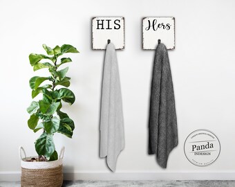Robe Holder Coat Hook His and Hers Towel Hooks Towel Hanger