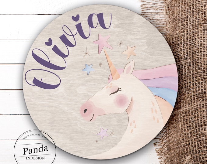 Personalized Unicorn Name Sign