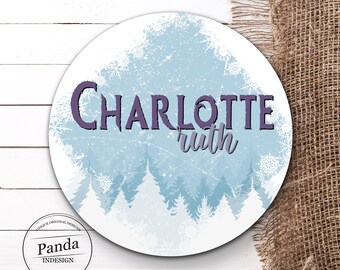 Personalized Ice Queen Room Sign, Winter Name Sign, Girl Nursery, Nordic Decor, Princess, Frozen Inspired