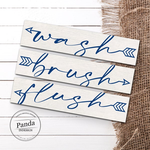 Navy Bathroom Decor Etsy