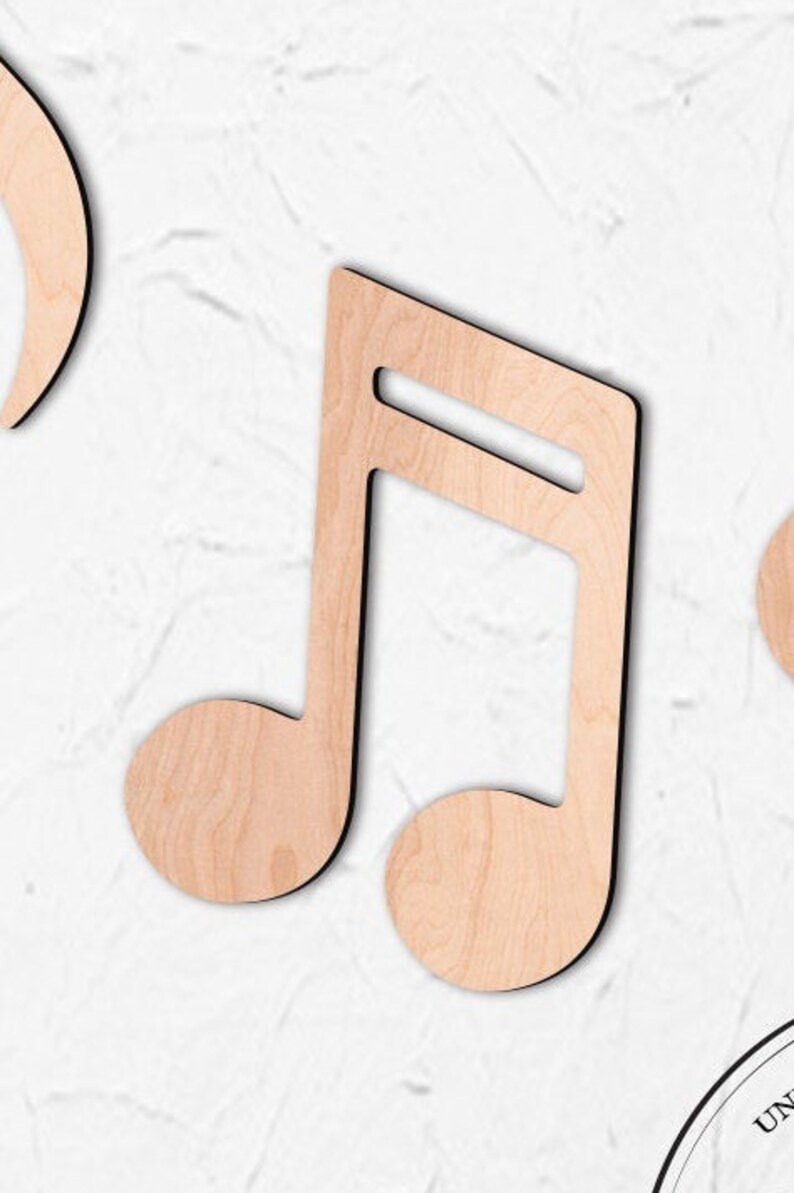 Music Notes Wood Cut Out Custom Choose Your Size Laser Cut | Etsy