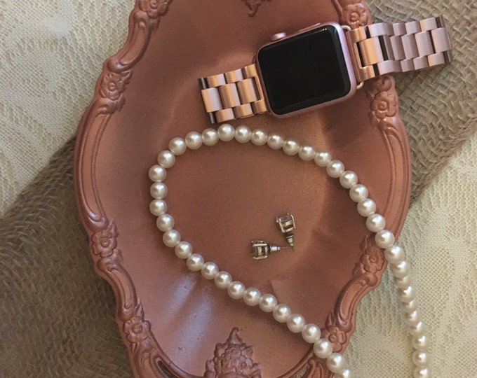 Rose Gold Vanity Tray Copper Decor Rose Gold Home Decor Shabby Etsy