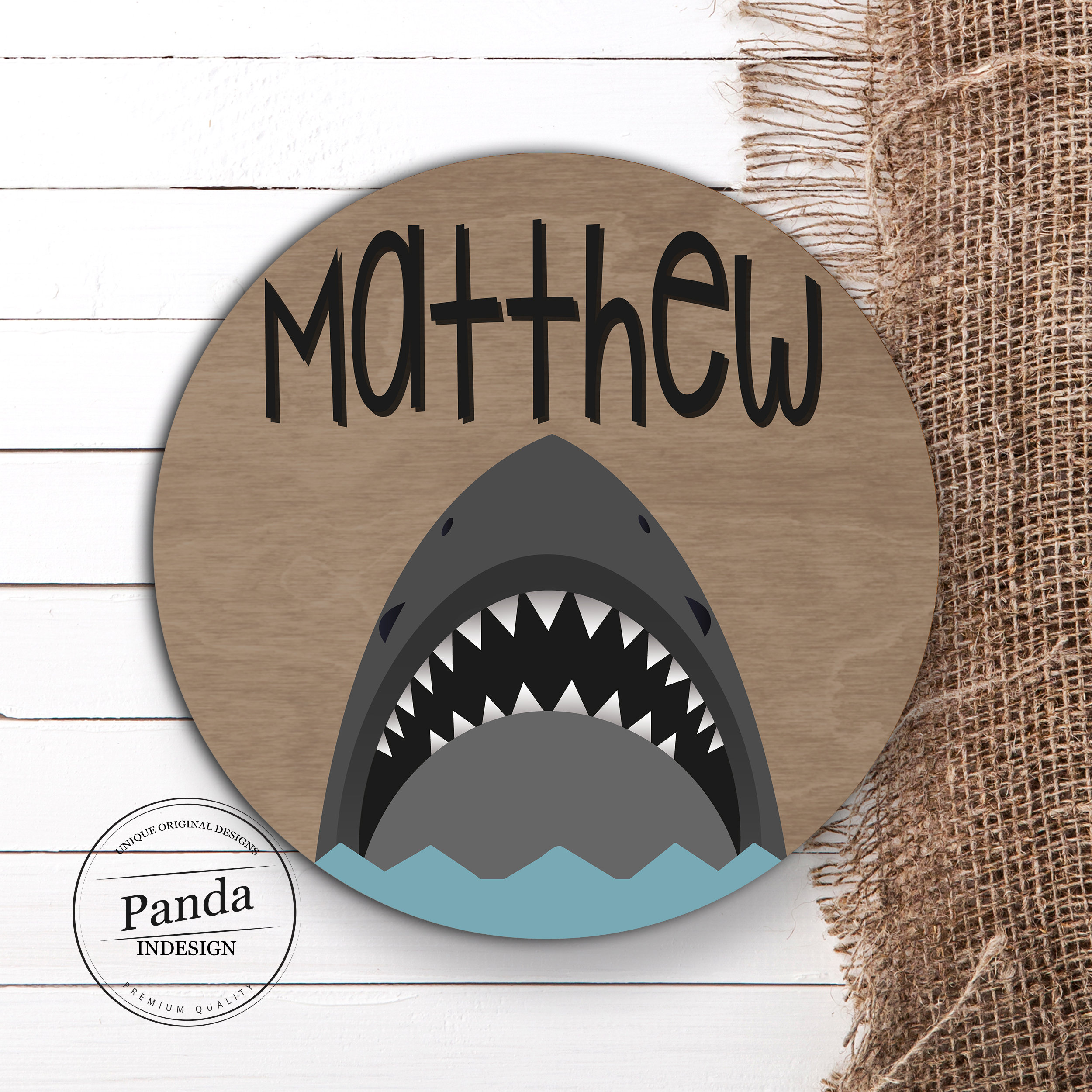 Personalized Shark Nursery name sign, Ocean Nursery Decor, Nautical Nursery Name sign, Sea Animal Nursery Decor, Under the Sea Baby,
