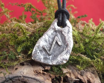 Rune Eihwaz Pendant Runes Viking Amulet Vikings German