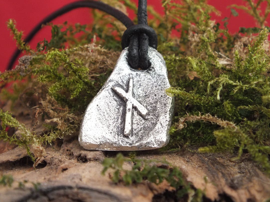 Nyd Rune Rune Naudhiz ( Naudr, Nyd ) Pendant Futhark Viking Amulet Vikings ...