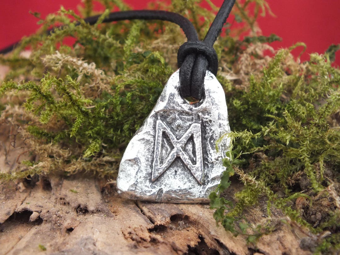 Rune Dagaz Pendant Futhark Viking Amulet Vikings German - Etsy