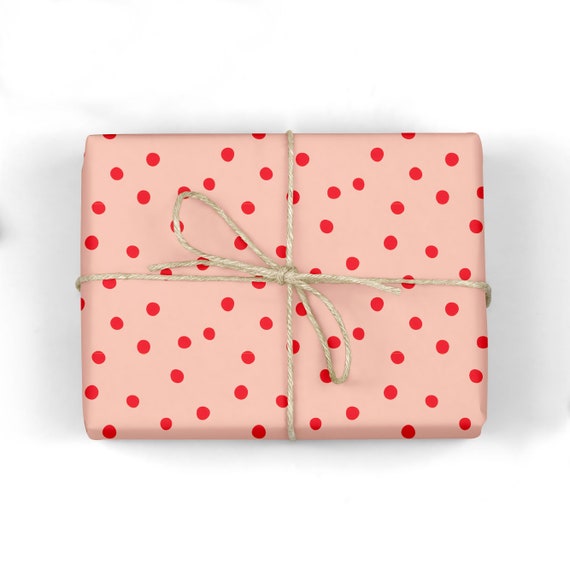 Gift Wrapping Paper Wrapping Paper Polka Dots Gift Wrap Birthday Gift Wrap  Baby Shower Wrapping Paper 