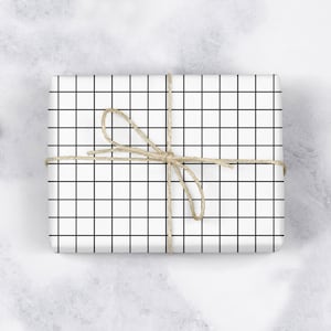 10 Grid Gift Wrapping Papers, Parchment Gift Wrapping, Transparent