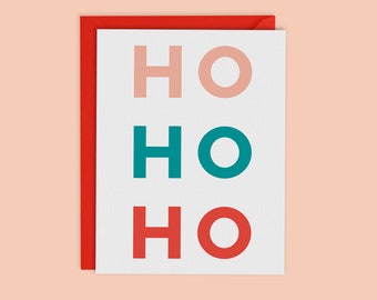 HO HO HO Santa Claus Card,Santa Claus Letter,Gifts from Santa,Merry Christmas