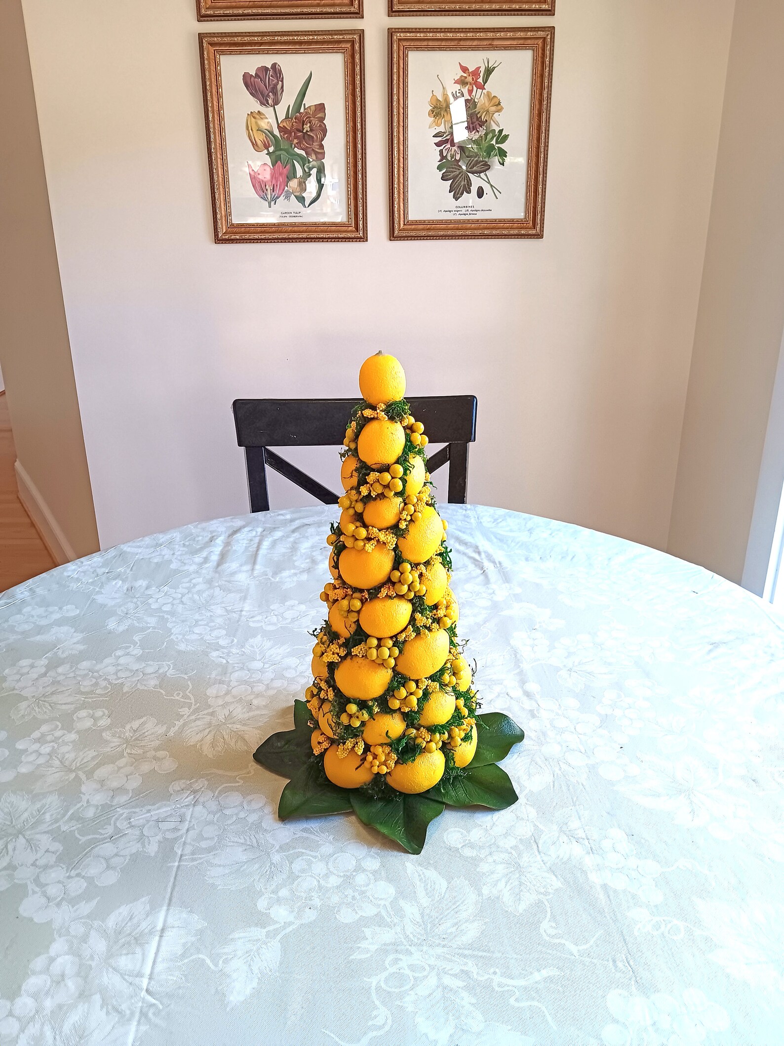 Lemon Topiary Centerpiece, Lemon Cone, Lemon Decor Etsy