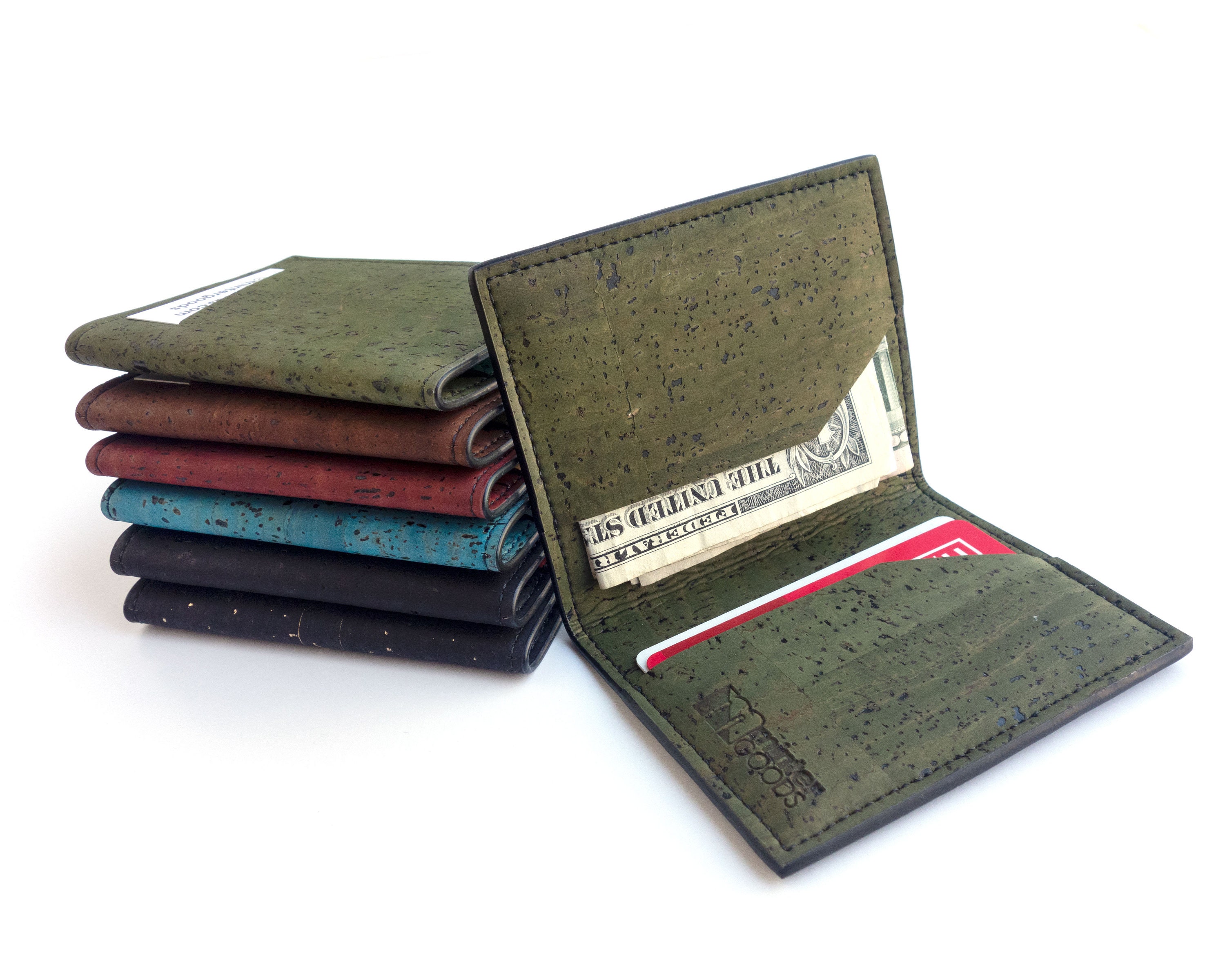 The Iole wallet Tagged olive green - milloobags