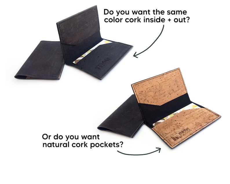 Cork Business Card Case Many Colors. Business Card Holder. Etsy