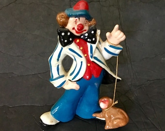 1970s Vintage Enesco Imports Japan Clown Salt and Pepper Shakers Salty /& Peppy the Clowns Collectable Shakers