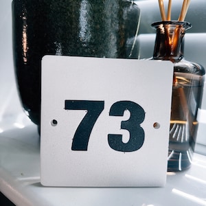 House Number | Custom Door Number |Door Sign | Door Plaque Concrete Look Eco Jesmonite Home Decor