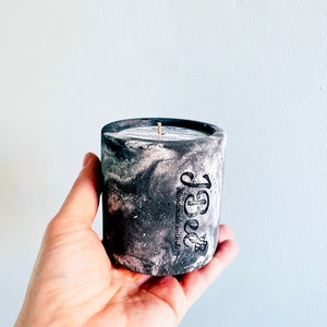 Concrete Candle | Soy Candle | Jesmonite Candle | Home decor | Marble Candle | House Gift | Concrete Pot | Jesmonite Vessel | Candle gift