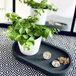 Oval concrete Tray | Trinket Tray | Jewellery Tray | House Gift | Concrete Tray | Jesmonite Home Decor | Sink Organiser | Homeware Gift