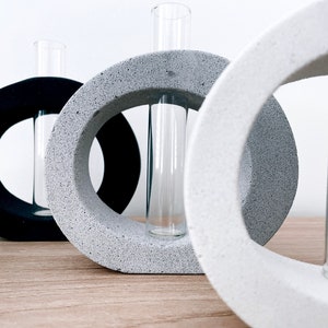 Propagation Station | Concrete Vase | Tube Vase | Plant Vase | House Gift | Concrete Planter | Jesmonite Home Decor | Homeware Gift