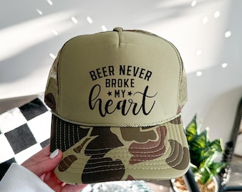 Beer Never Broke My Heart, trucker hat, country hat, concert