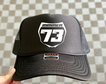 Custom Number Plate, trucker hat