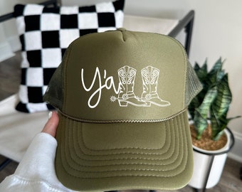 Y'all Boots, trucker hat