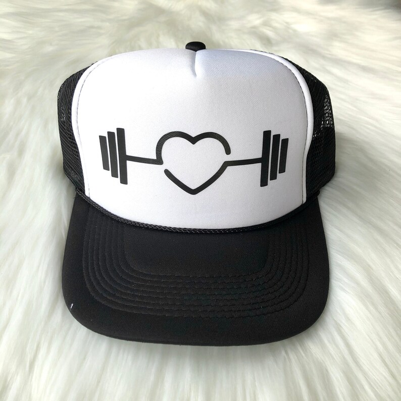 Barbell Love trucker hat gym hat fitness workout Etsy