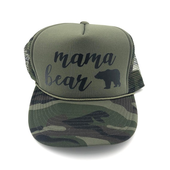 MAMA BEAR Camo Trucker Hat | Etsy