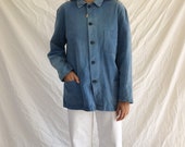 1950 39 s vintage german cotton chore coat, size S-M