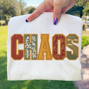 Chaos PNG Patchwork Applique Classroom Back to School Sublimation Design