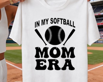 Softball Mom Era PNG, Game Day Sports Design, Bat Ball Printable