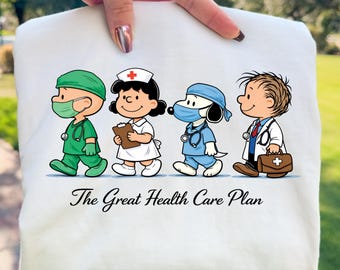 Cartoon Healthcare Team PNG, Parody Design (Digital Download)