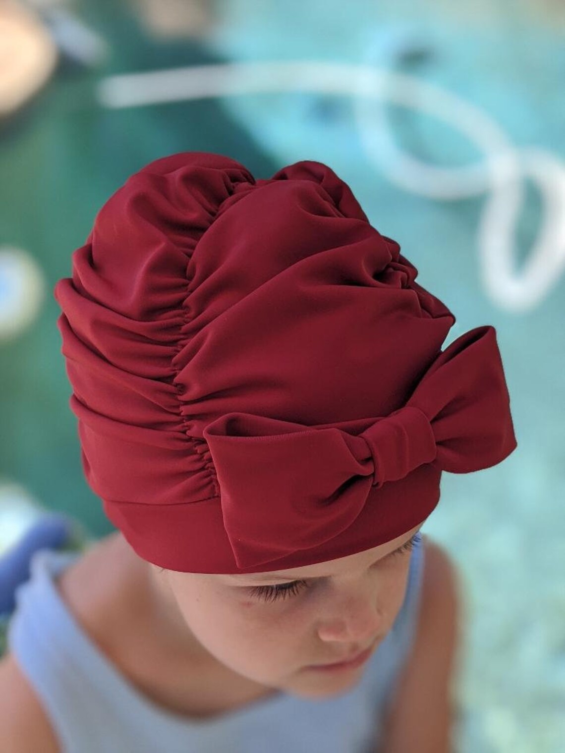 Scarlet Swim Cap Swim cap Baby swim cap toddler swim cap Etsy
