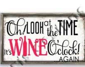 Wine O'clock svg png jpg