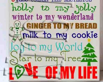 Jesteś Miłością Mojego Życia BOŻE NARODZENIE svg png jpg