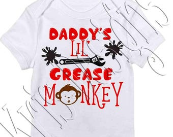 Tata jest Lil Grease Monkey SVG PNG jpg