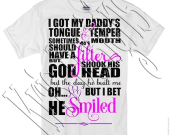 Dostałem mój tata temperament SVG PNG jpg