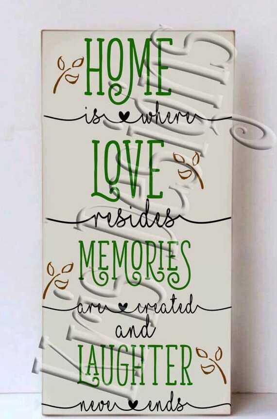 Home Is Where Love Resides Svg Png Jpg Etsy