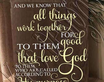 Rzymian 8:28 Wszystko współdziała ku dobremu SVG PNG JPG