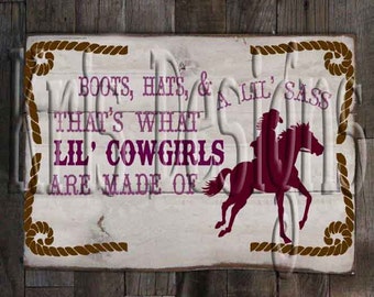 What lil' Cowgirls are made of SVG PNG JPG